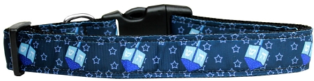 Dreidel, Dreidel, Dreidel Nylon Dog Collar XS